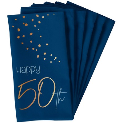 NAPKINS ELEGANT TRUE BLUE 50 YEAR 33X33C