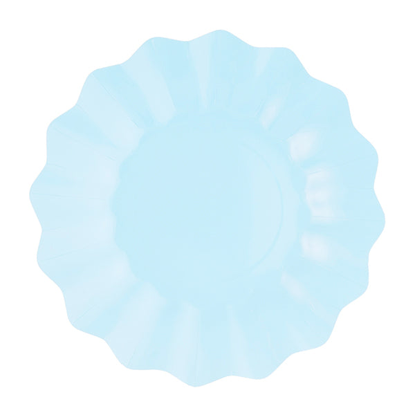 CF. 8 PIATTI NEW SHAPE AZZURRO CM 27