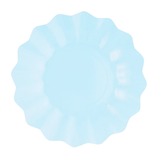 CF. 8 PIATTI NEW SHAPE AZZURRO CM 27