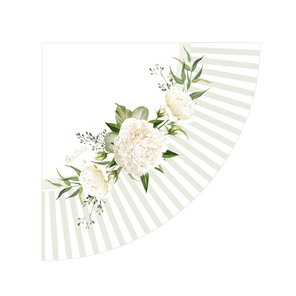 CF.16 TOV. FLORAL WHITE SMERLO TONDO CM