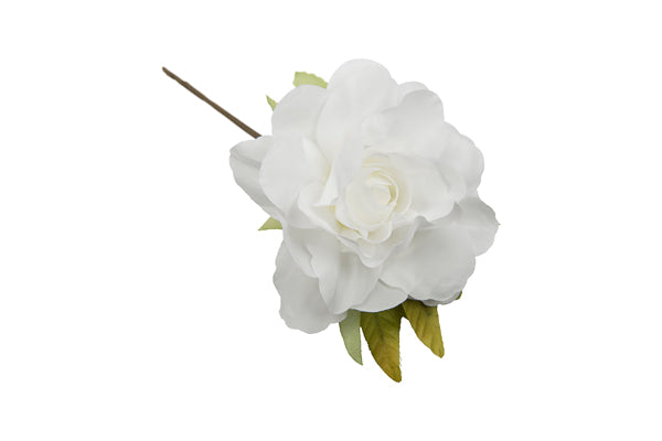 ROSA C/FOGLIA *48-6 BIANCO