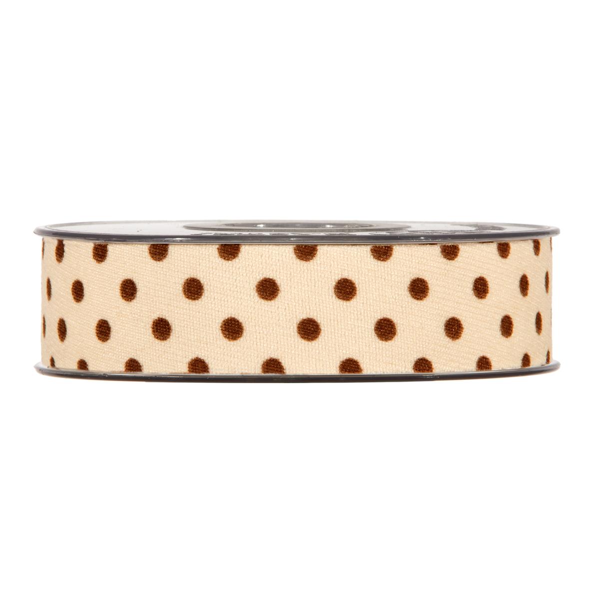 NASTRO BIG DOTS MM25X10MT CREAM