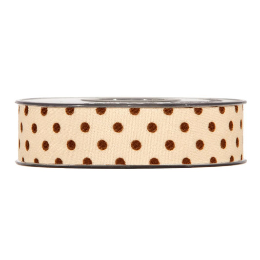 NASTRO BIG DOTS MM25X10MT CREAM