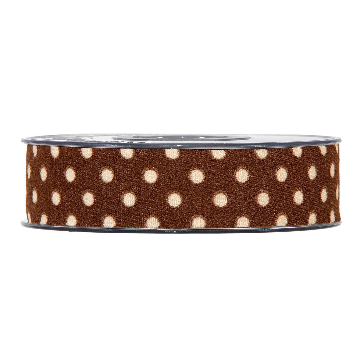 NASTRO BIG DOTS MM25X10MT BROWN