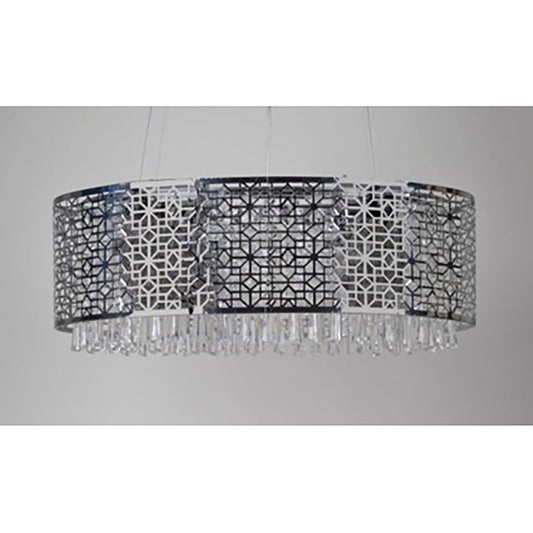 METAL & ACRYLIC SILVER CEILING PENDANT D