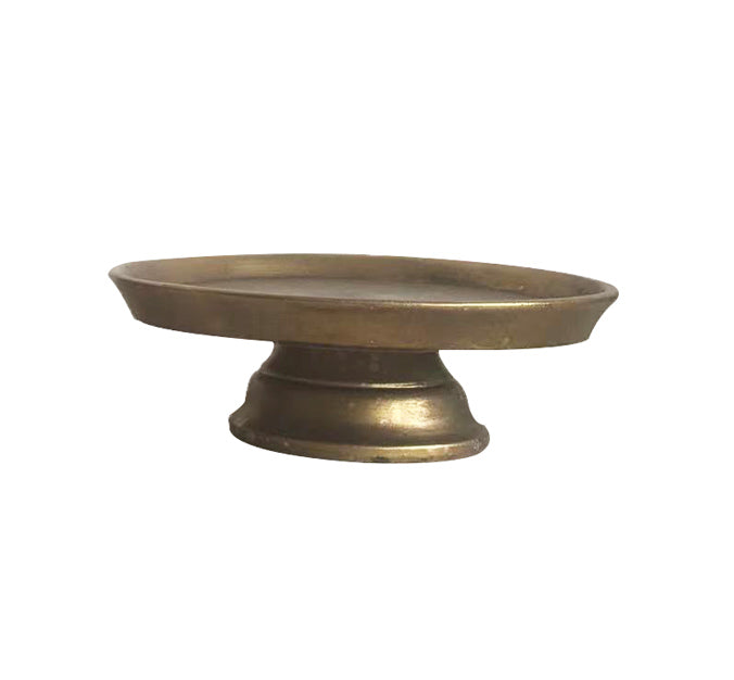 PIATTINO CENTROTAVOLA ORO LUCIDO BASSO D