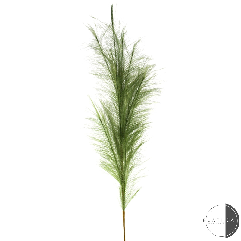 RAMETTO PIUMA VERDE SCURA H.122CM PVC
