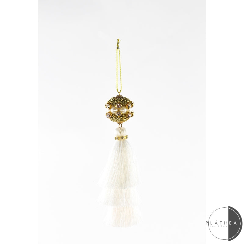DECORO NAPPA BIANCA H.13CM POLIESTERE