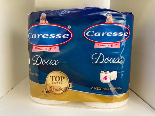 CARTA IGIENICA 4 ROTOLI CARESSE MORBIDA