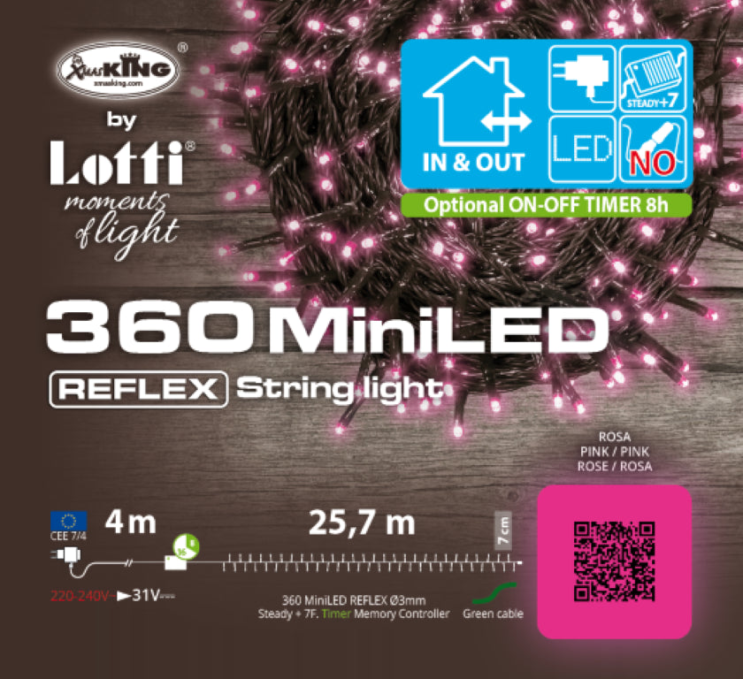 Catena lineare TLG 360 MiniLED ROSA O̸3mm