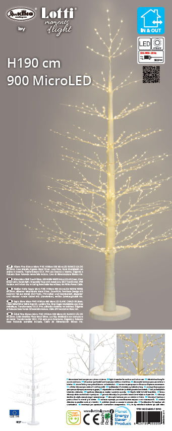 ALBERO PINO BIANCO MICRO PINE H190CM 900