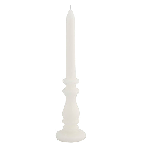 CANDELA CANDELABRO BIANCO CM 6.9X6.9X28.