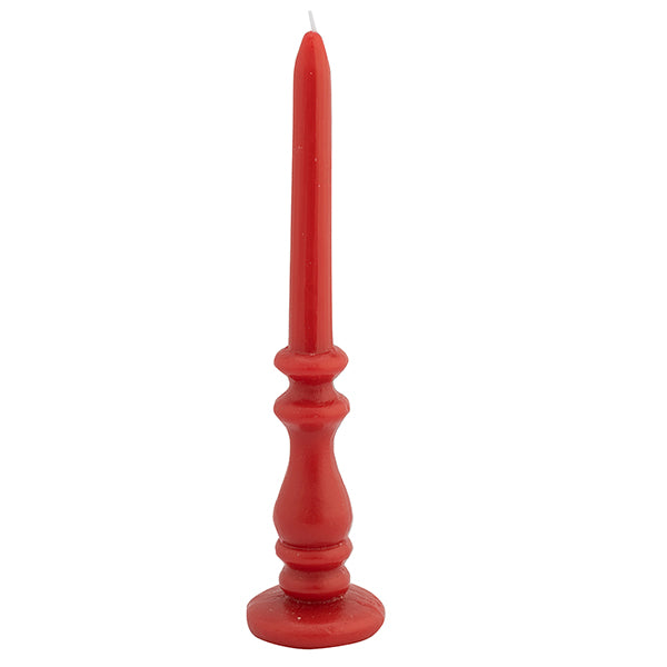 CANDELA CANDELABRO ROSSO CM 6.9X6.9X28.5