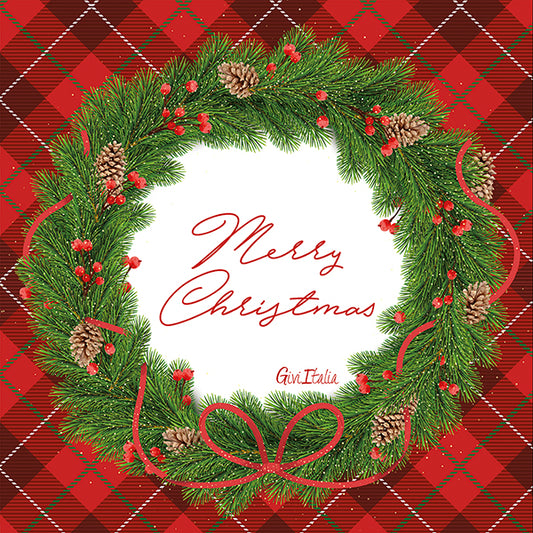 CF.16 TOVAGLIOLI TARTAN GARLAND CM33X33