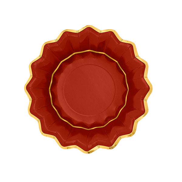 CCF.8 PIATTI NEW SHAPE CM.24 ROSSO BORD