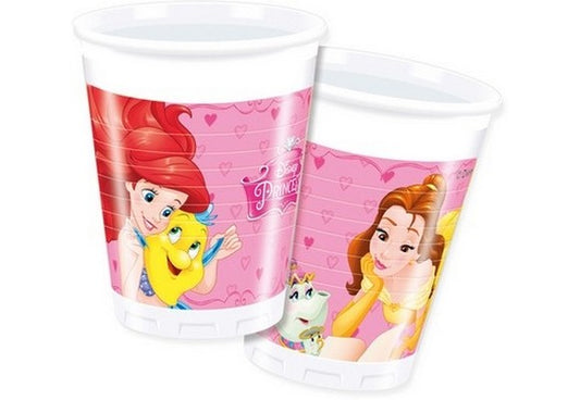 BICCHIERE PLAST. 8 PZ * PRINCESS DREAMIN