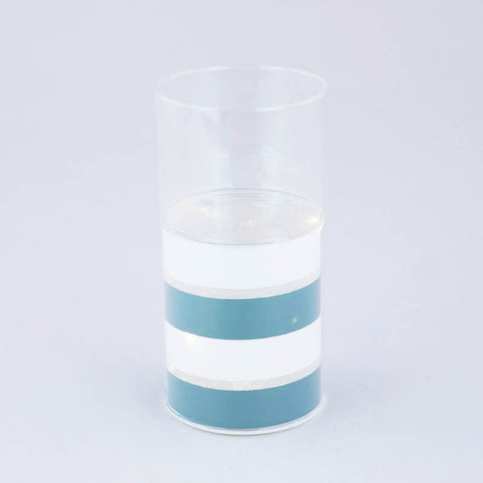 TUBO BLU/BIANCO PORTAC LED D.10X20CM REM