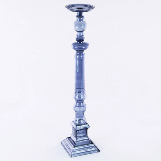 CANDELIERE BLU H.68CM VETRO