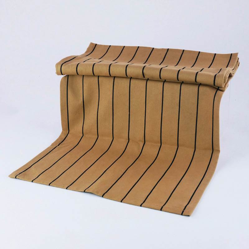 RUNNER MARRONE RIGHE 40X200CM POLIESTERE