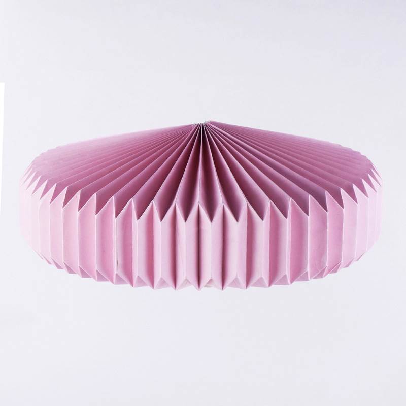DECORO VETRINA ORIGAMI ROSA CHIARO Ø 56 H. 23 CM