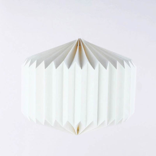 DECORO VETRINA ORIGAMI BIANCO Ø 36 / H. 33 CM