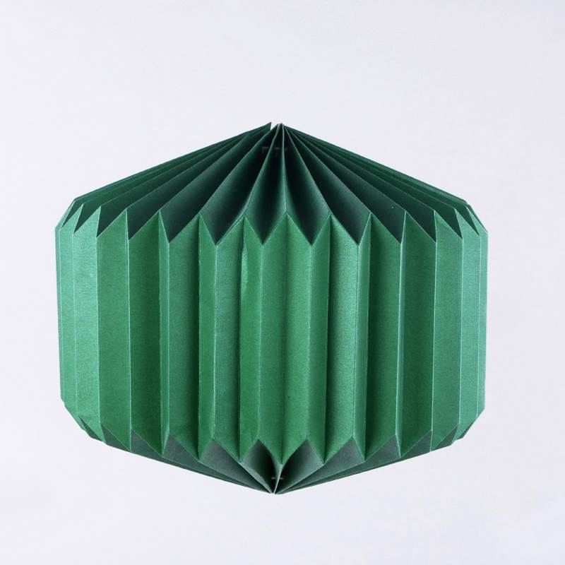 Decoro Vetrina Origami Verde D.36X33Cm C