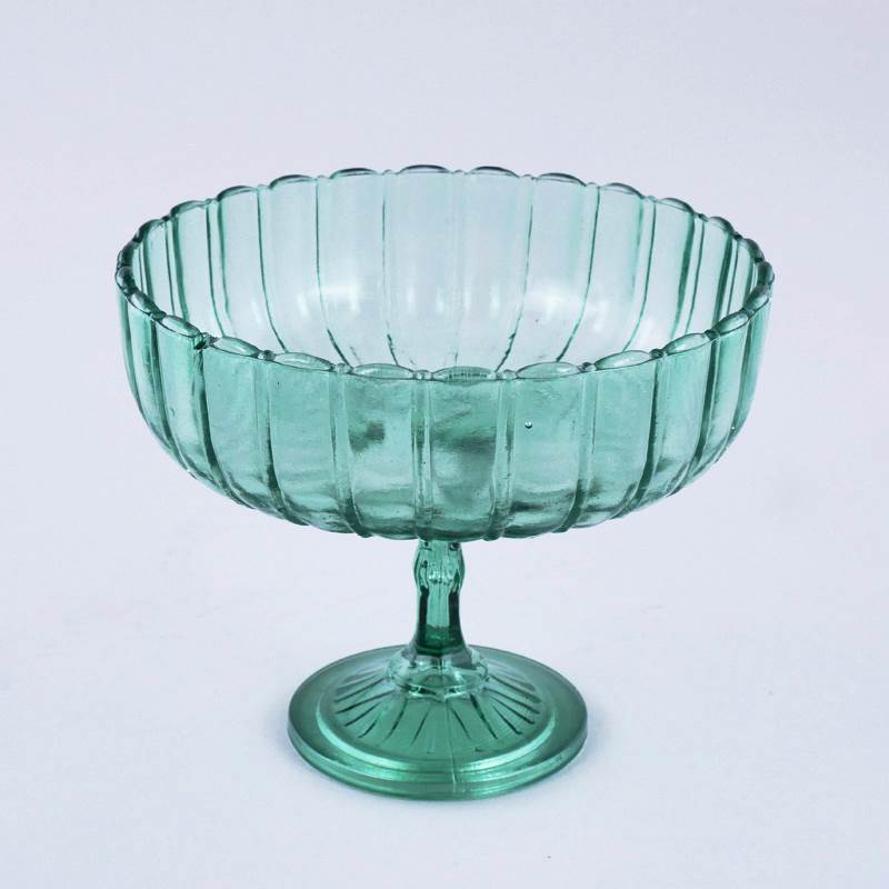 ALZATA VERDE D.20X16CM VETRO
