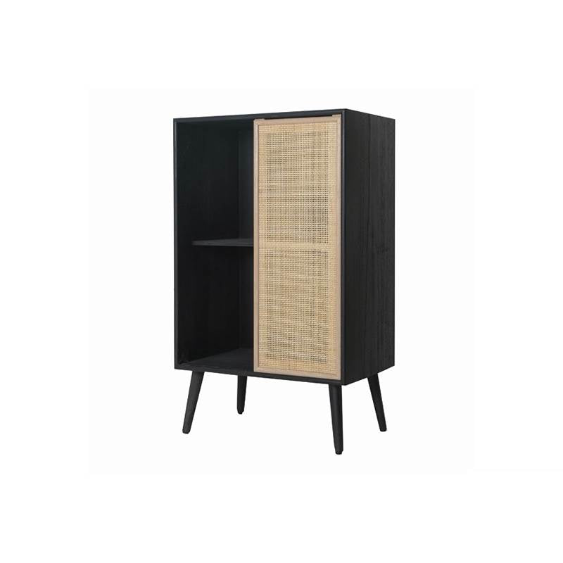 MOBILE NERO 60X39X101CM LEGNO