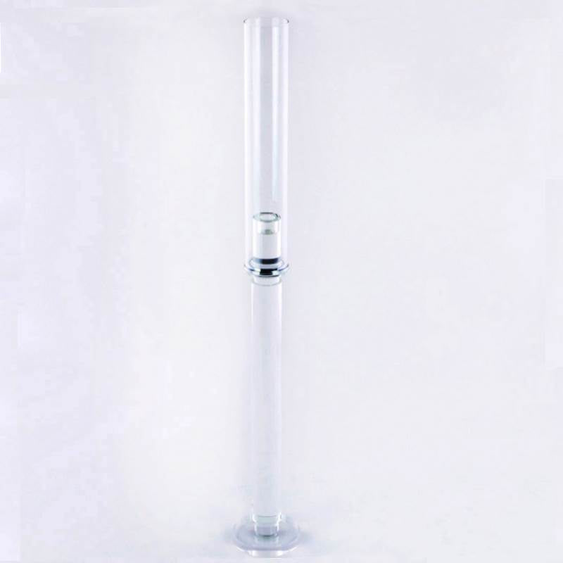 PORTACANDELA TRASPARENTE H.77CM CRISTALL