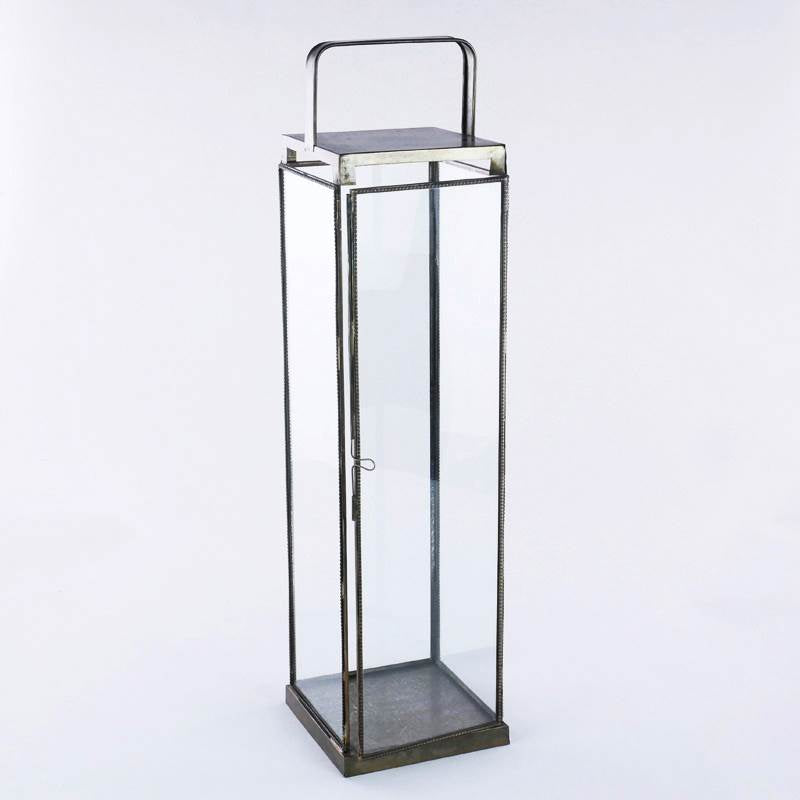 LANTERNA H.64CM VETRO/METALLO