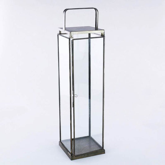 LANTERNA H.64CM VETRO/METALLO