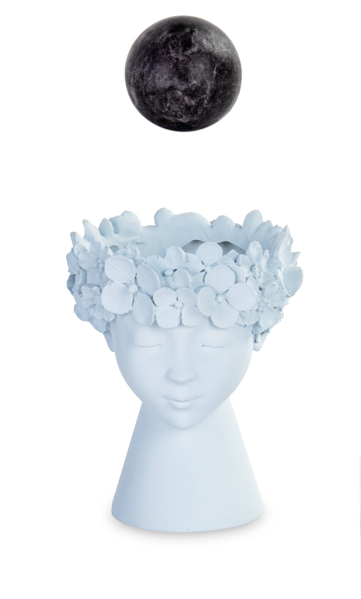 Vaso Azzurro Viso Donna