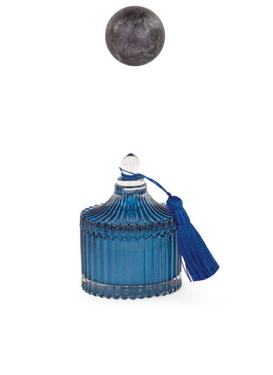 POTICHE CANDELA BLU C/NAPPA