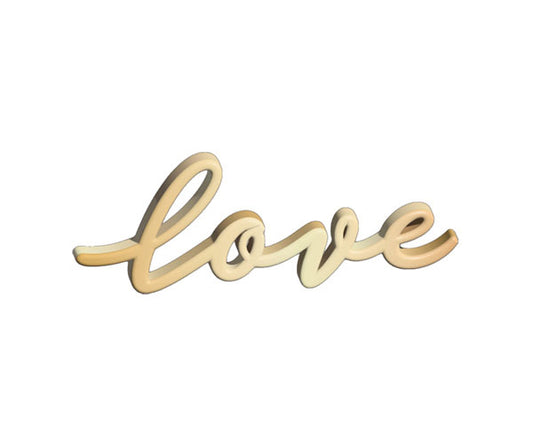 SCRITTA LOVE ORO C/ADESIVO
