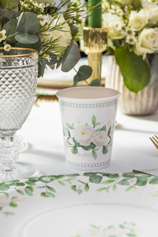 CF.8 BICCHIERI  E 8 COVER ROMANTIC GREEN