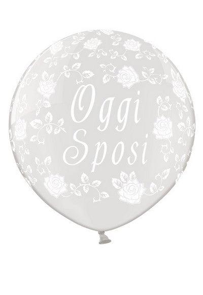 PALLONCINI LATT. 3' - 90 CM OGGI SPOSI TRASP.