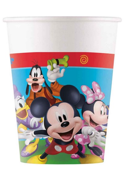 BICCHIERE CARTA 8 PZ FSC * MICKEY ROCK T