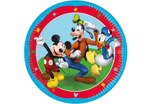 PIATTO 23 CM 8 PZ FSC * MICKEY ROCK THE
