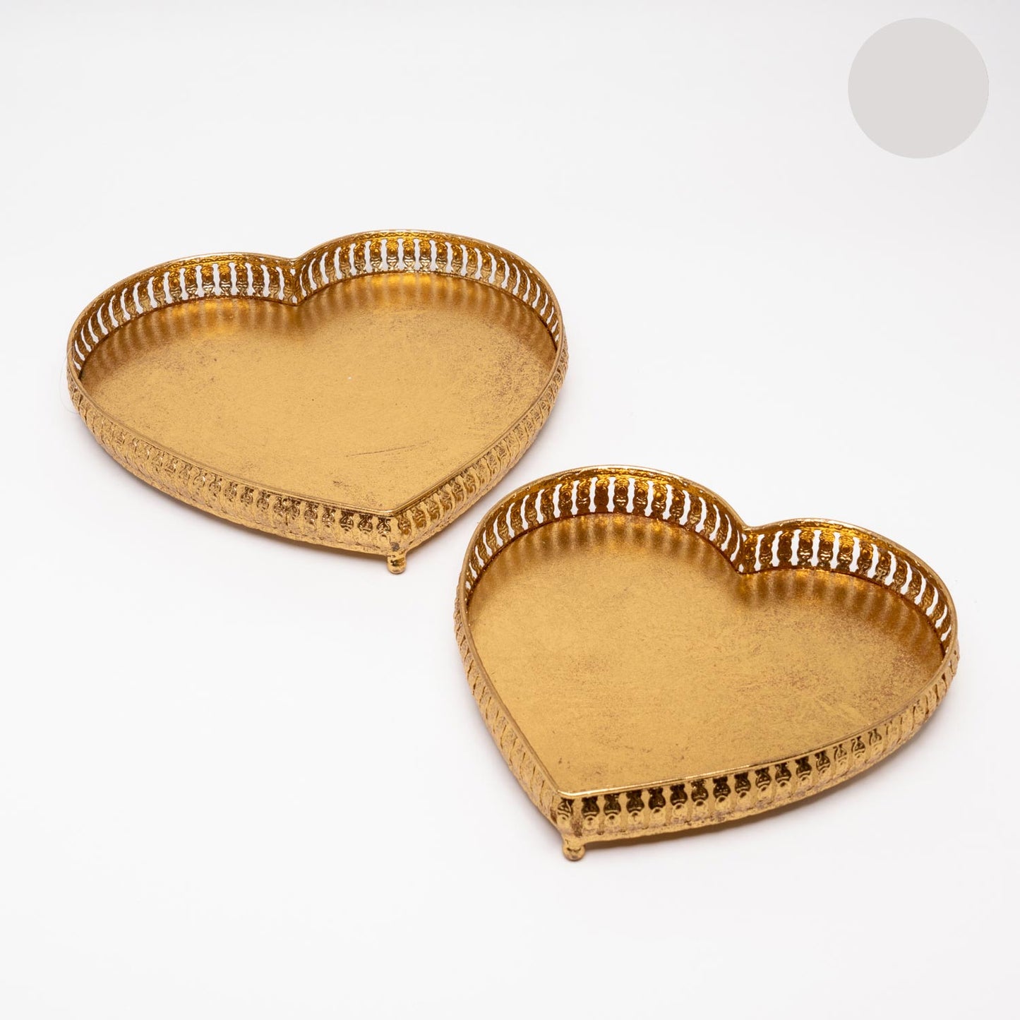 SET 2 VASSOI CUORE RETRO' BIA