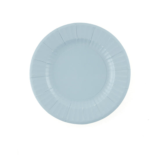 CF.8 PIATTI ROUND CM.21 BLU FIORDALISO