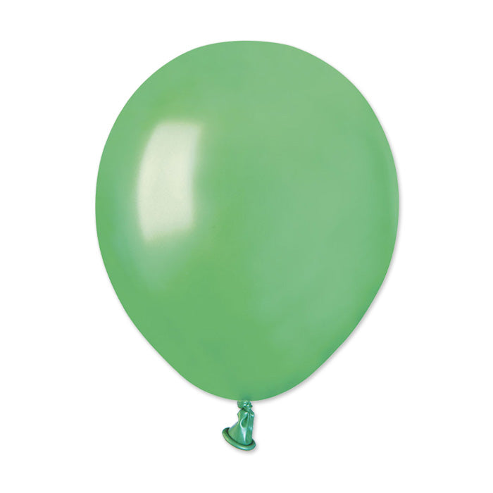 100 Pall. Metal 5" (Cm.13) Verde Menta