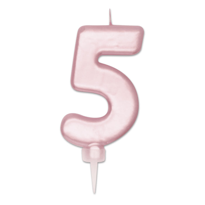 NUM. 5 DI CERA PLUMP ROSA PERLA CM.10