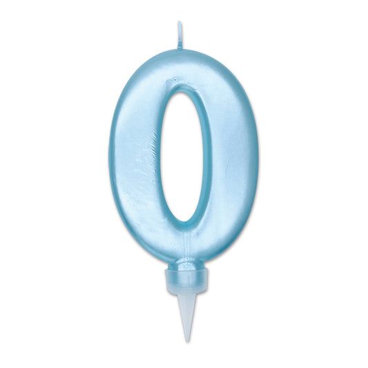 NUM. 0 DI CERA PLUMP CELESTE PERLA CM.10