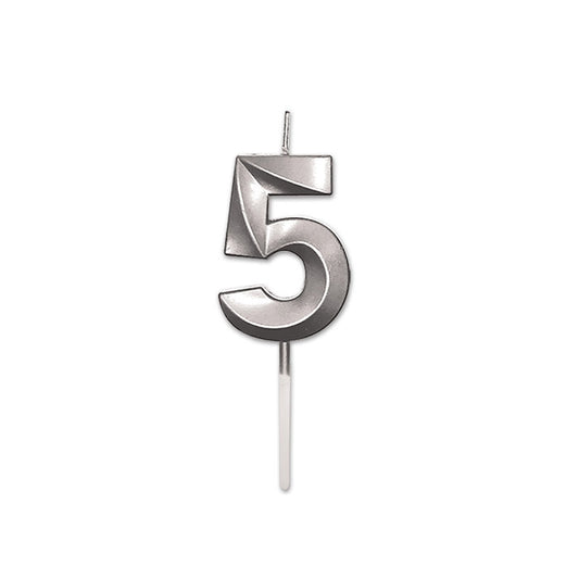 NUM. 5 PRESTIGE ARGENTO METAL CM.9