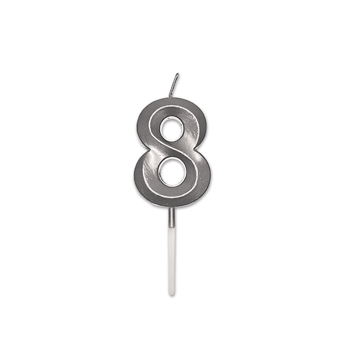 NUM. 8 PRESTIGE ARGENTO METAL CM.9