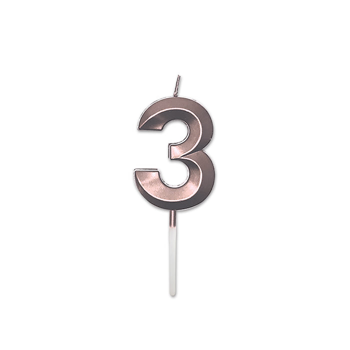 NUM. 3 PRESTIGE ROSE GOLD METAL CM.9
