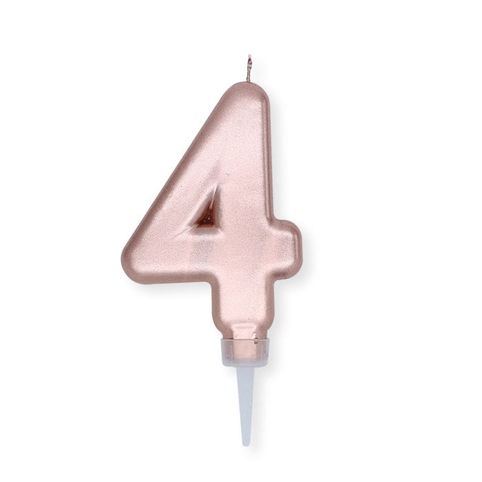 NUM. 4 DI CERA PLUMP ROSE GOLD METAL CM.