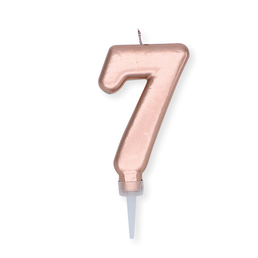 NUM. 7 DI CERA PLUMP ROSE GOLD METAL CM.