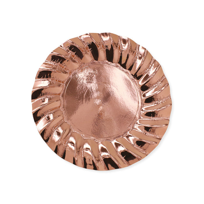 6 PIATTI FONDI CM.24 WAVY ROSE GOLD