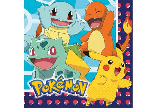16 NAPKINS POKEMON 33CM